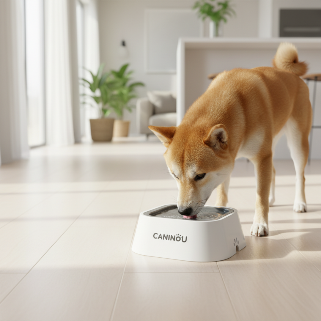 Gamelle d'eau anti-débordement pour chien